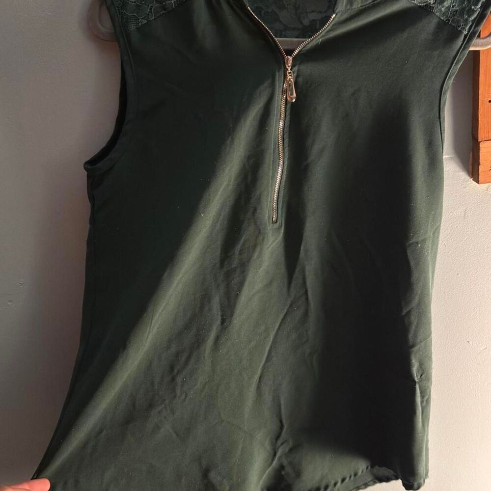 Unbranded Women's Green and Khaki Vest